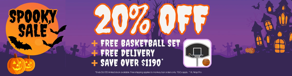 AU Spooky Sale: 20% off with free delivery and a free basketball set