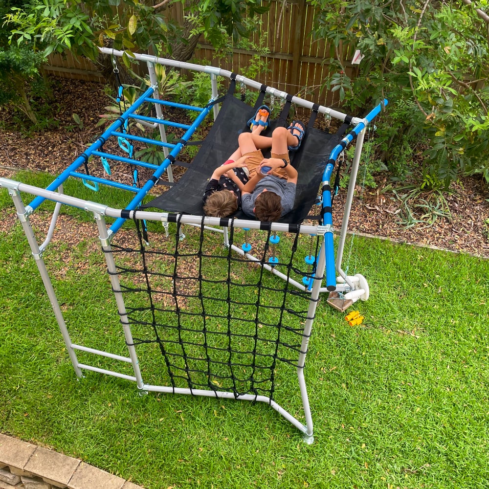 The Compact Monkey Bars Climbing Frame For Small Backyards