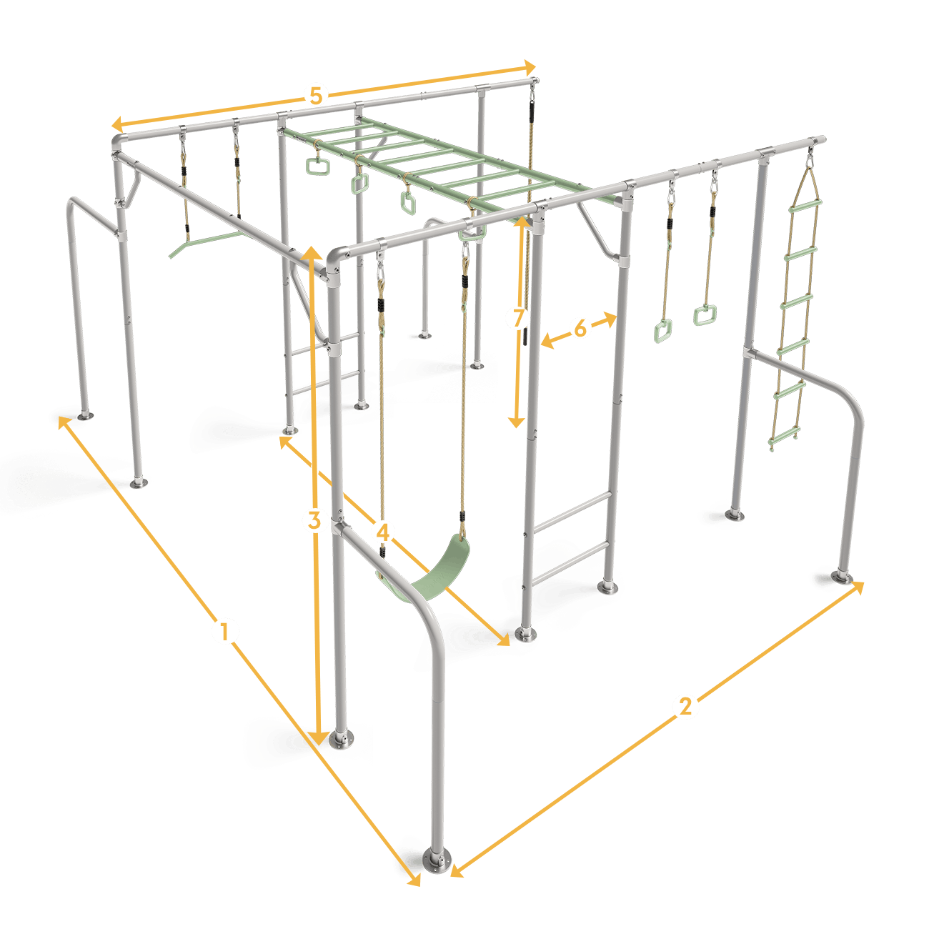 THE XL dimensions diagram